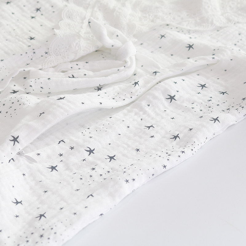 Postpartum care clothes, summer thin maternity pajamas, spring and autumn pure cotton gauze, postpartum breastfeeding, 7 months, new mother's 9 days of sitting, pregnancy period Specification image